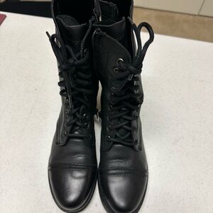 Steve Madden Black Combat Boots